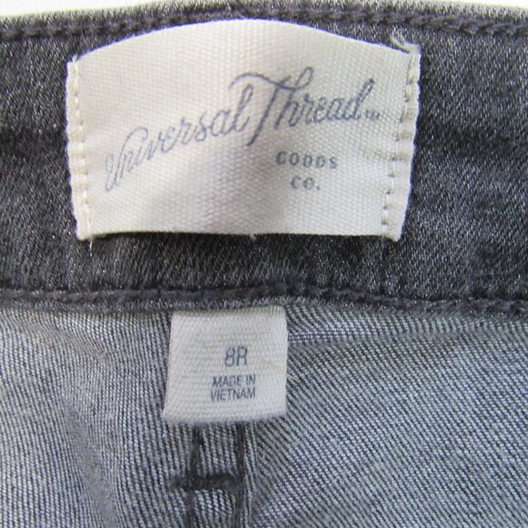 Universal Thread Women's High - Rise Skinny Denim Jeans Dark Gray Size 8Reg - Picture 5 of 8